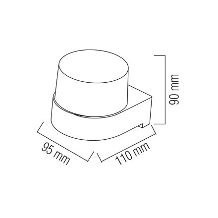 Світильник садово-парковий KING-5/R 5W 4200K чорний