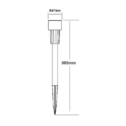 Світильник садово-парковий на сонячній батареї NEPTUN