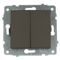 Механізм вимикача 2-клавішного GRANO мока