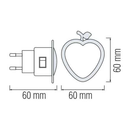 Нічник led BUGS зелений
