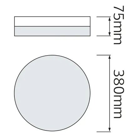 Світлодіодний світильник потолочний RADIUS-36