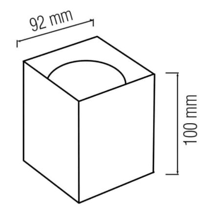 Світильник накладний FREZYA-S білий