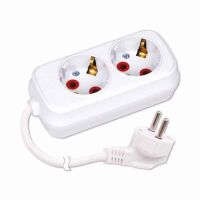 Подовжувач 2 гнізда 2 М з заземленням Подовжувач 2 гнізда 2 М з заземленням