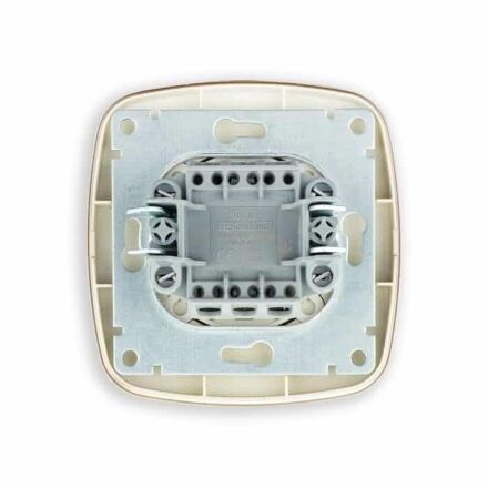 Вимикач 1-клавішний з підсвіткою золото ELA