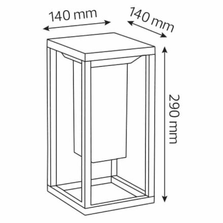 Світильник садово-парковий на сонячній батареї SOLARIS-1