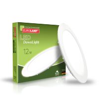 Світлодіодний світильник EUROLAMP круглий Downlight 12W 4000K