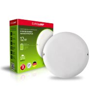 Світильник круглий накладний EUROLAMP LED ЖКГ з акумулятором 12W 5000K